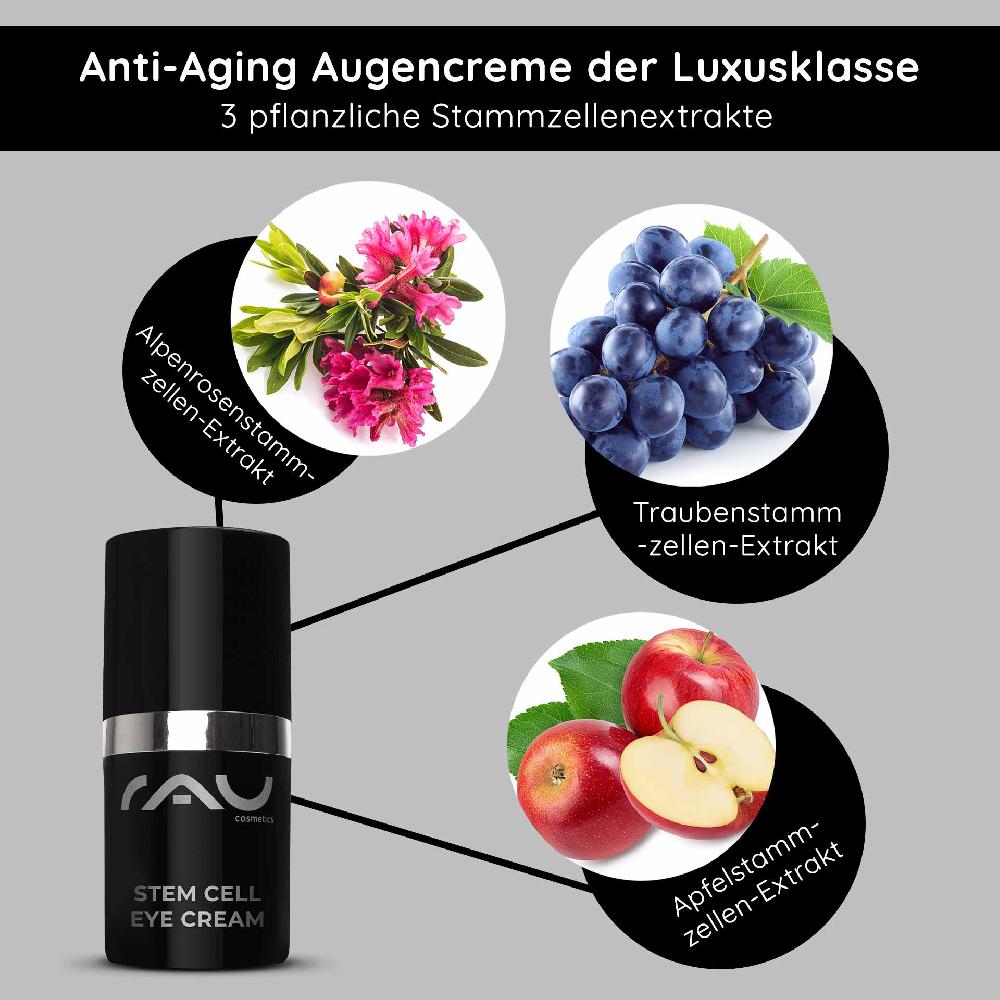 Rau Cosmetics Stem Cell Eye Cream 15 ml Anti Aging Augencreme Blitzangebot