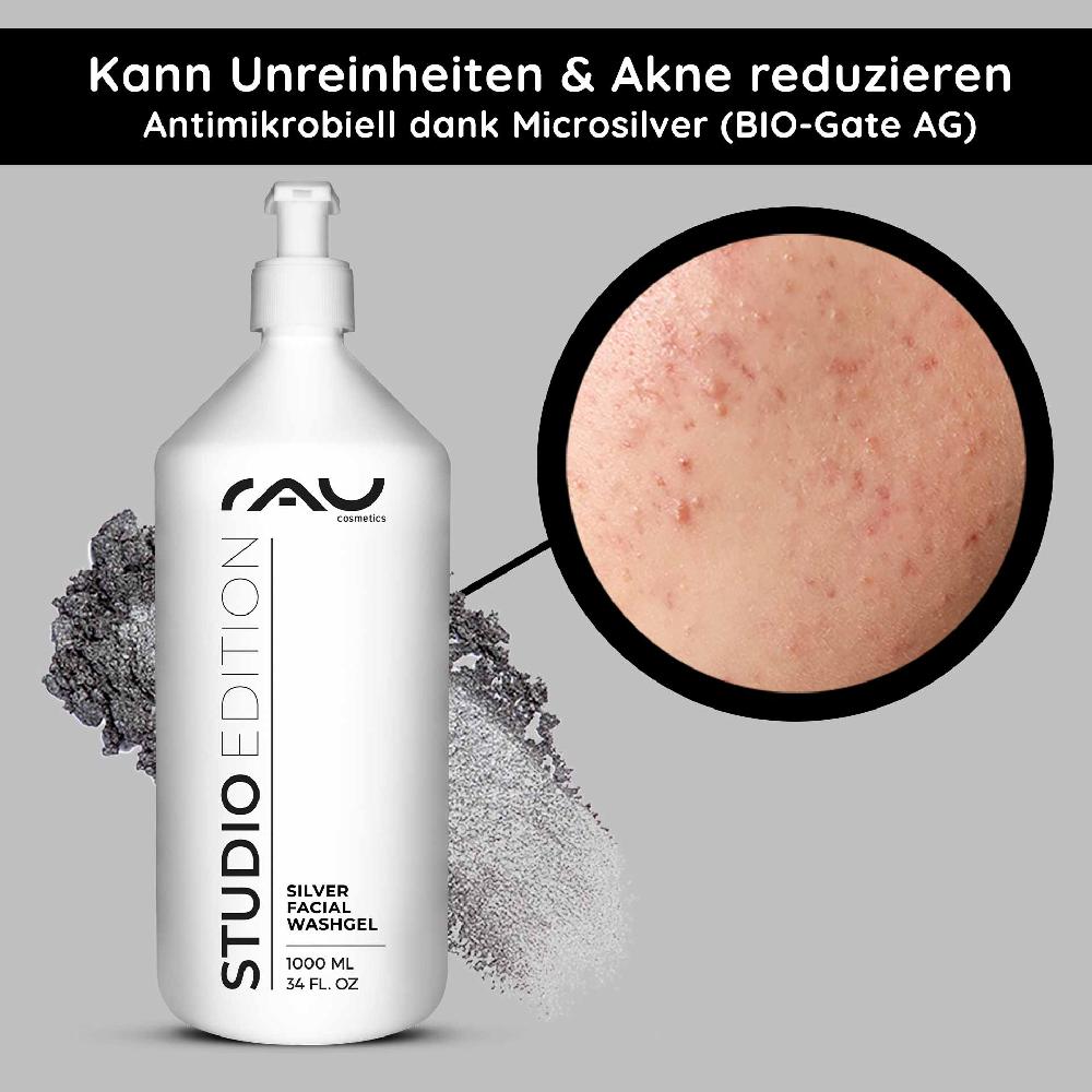Rau Cosmetics Silver Facial Washgel 1000 ml Microsilber Waschgel Große Rabatte