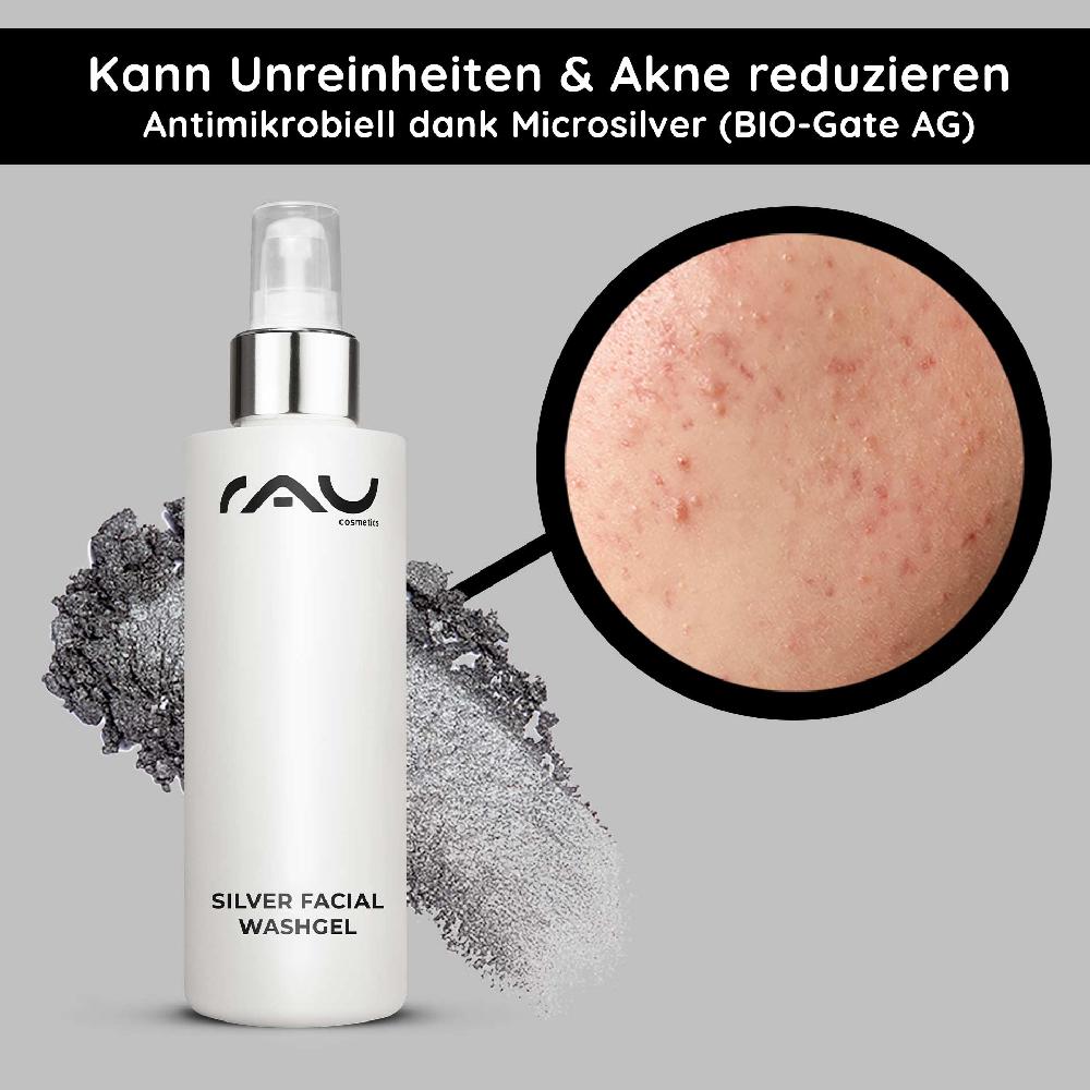Rau Cosmetics Silver Facial Washgel 200 ml Microsilber Reiniger Neuheiten