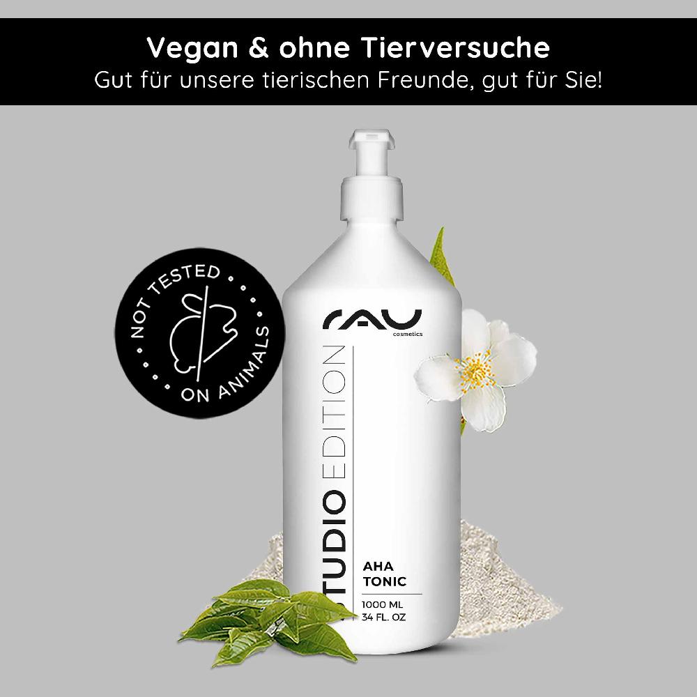 Rau Cosmetics AHA Tonic 1000 ml mildes Anti Aging Fruchtsäure Tonic Räumungsverkauf