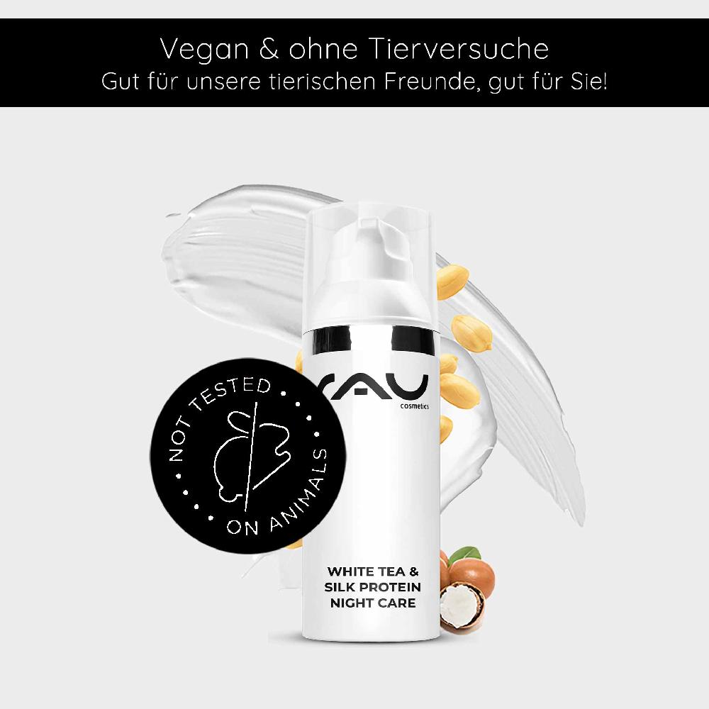 Rau Cosmetics White Tea & Silk Protein Night Care 50 ml Nachtcreme Sonderangebote