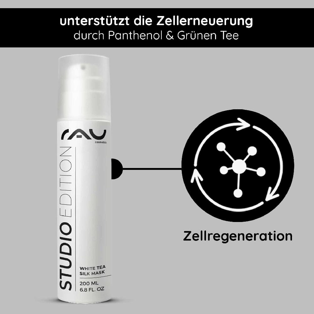 Rau Cosmetics White Tea Silk Mask 200 ml Reichhaltige Creme & Maske Tiefpreis
