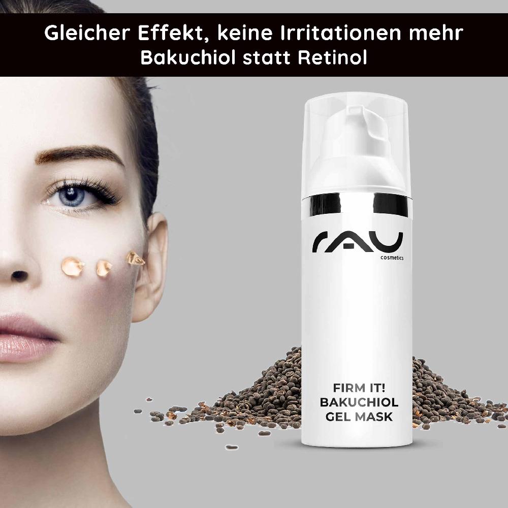 Rau Cosmetics Firm it Bakuchiol Gel Mask 50 ml Anti-Aging Gelmaske Begrenzte Freigabe