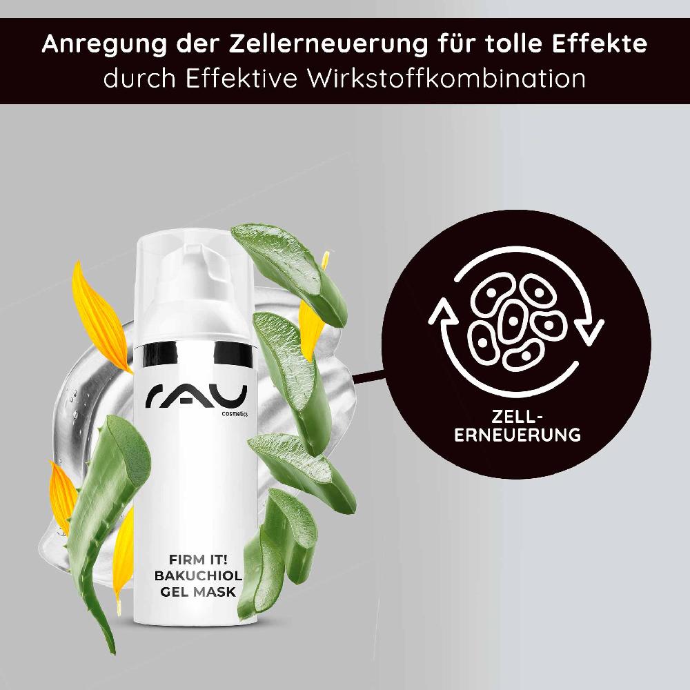 Rau Cosmetics Firm it Bakuchiol Gel Mask 50 ml Anti-Aging Gelmaske Begrenzte Freigabe