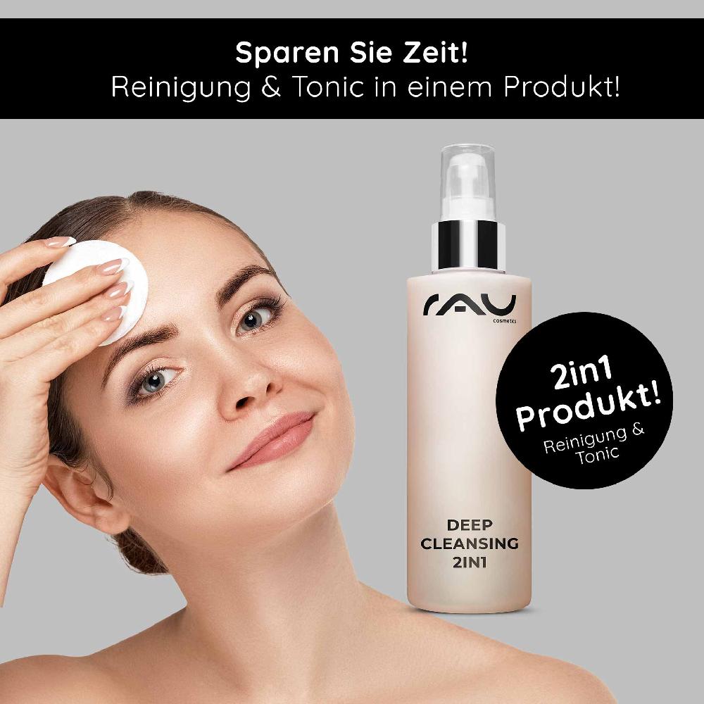 Rau Cosmetics Deep Cleansing 2in1 200 ml 2in1 Gesichtswasser Bis zu 50% Rabatt