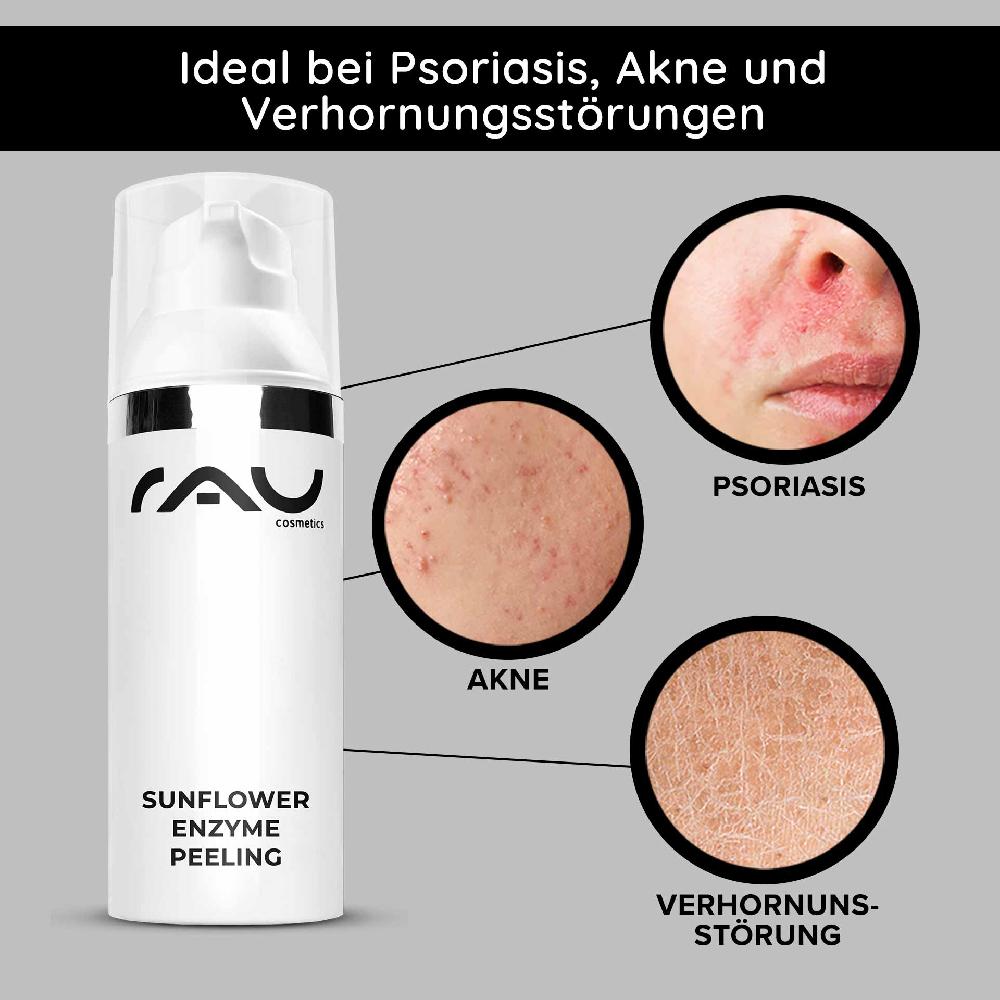 Rau Cosmetics Sunflower Enzyme Peeling 50 ml Chemisches Enzymepeeling Nur für heute