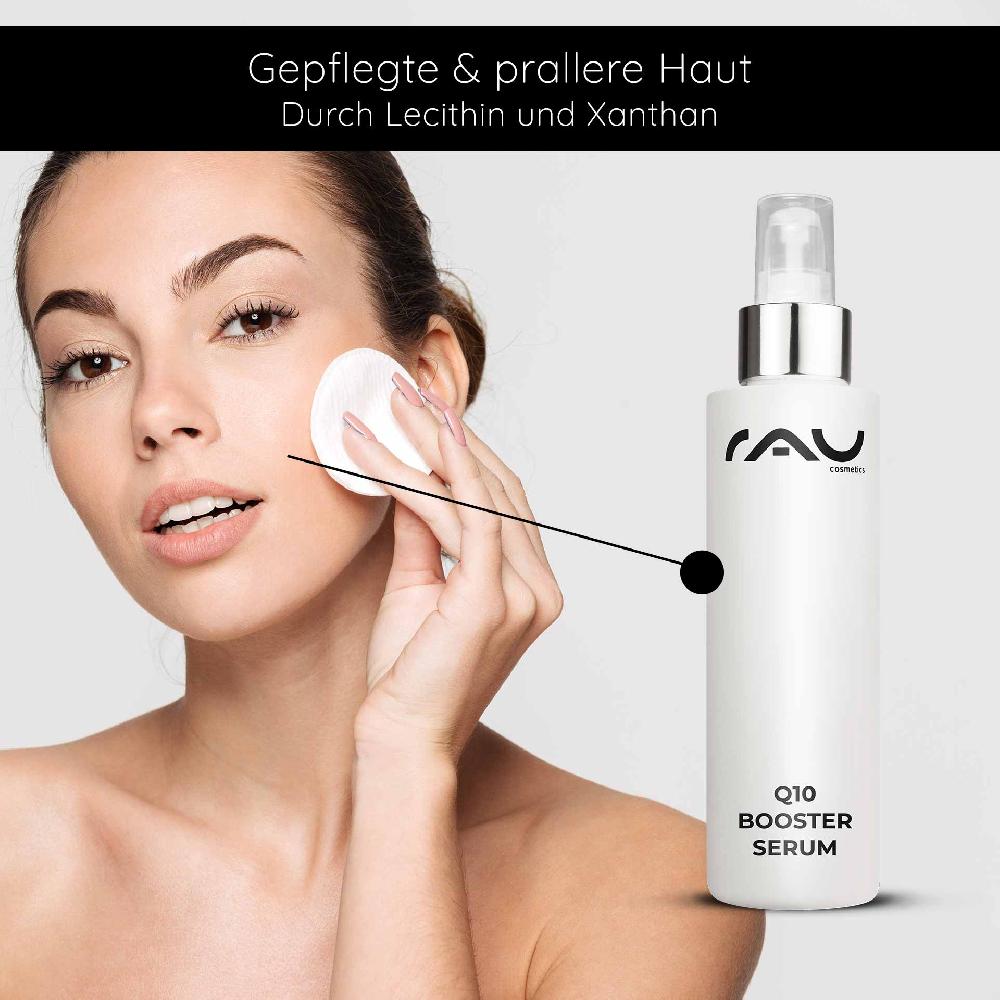 Rau Cosmetics Q10 Booster Serum 100 ml - mit Hyaluron Q10 & Lecithin Bis zu 55% Rabatt