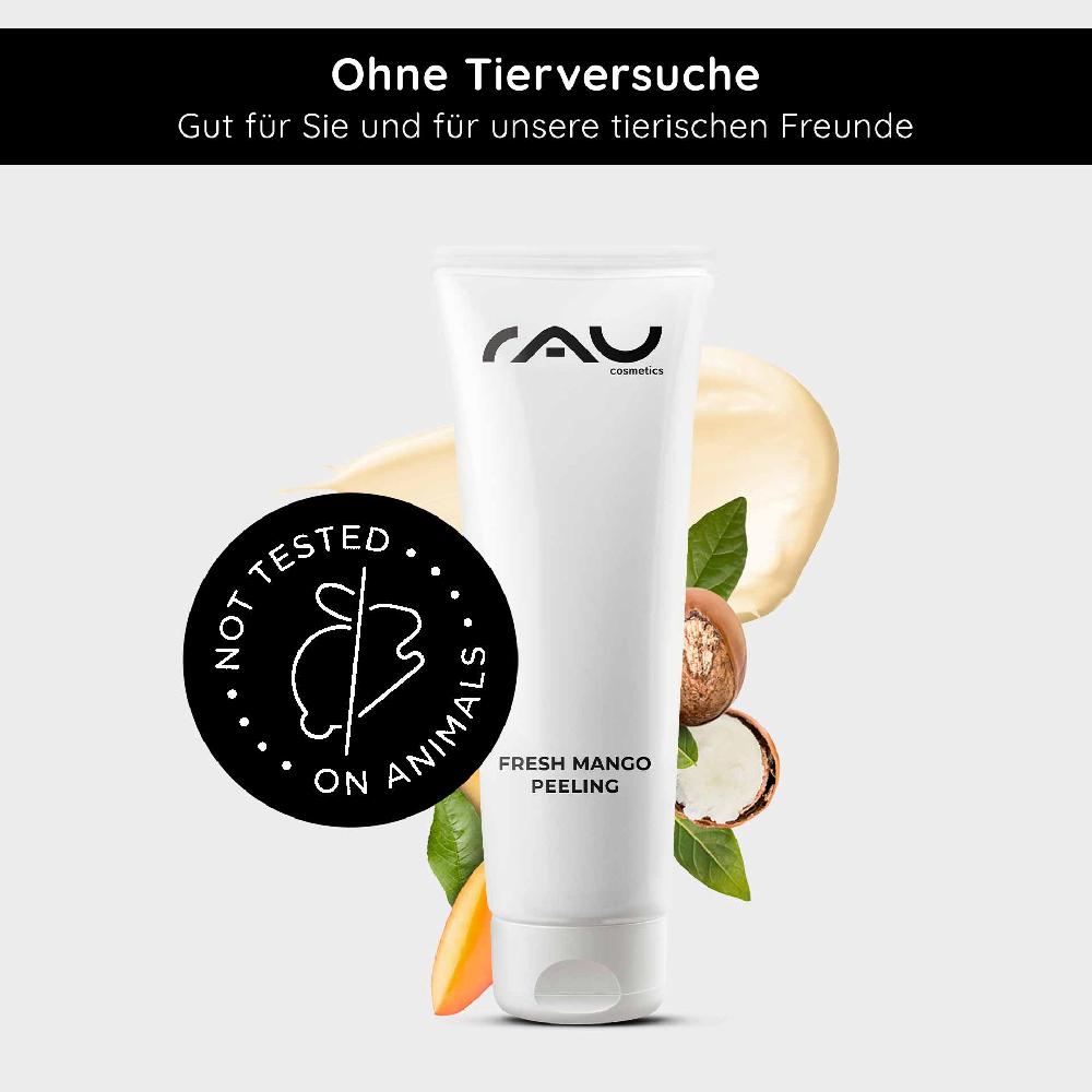 Rau Cosmetics Fresh Mango Peeling 75 ml Enzymepeeling mit Mangoduft für feine Poren Nur noch ein Tag übrig