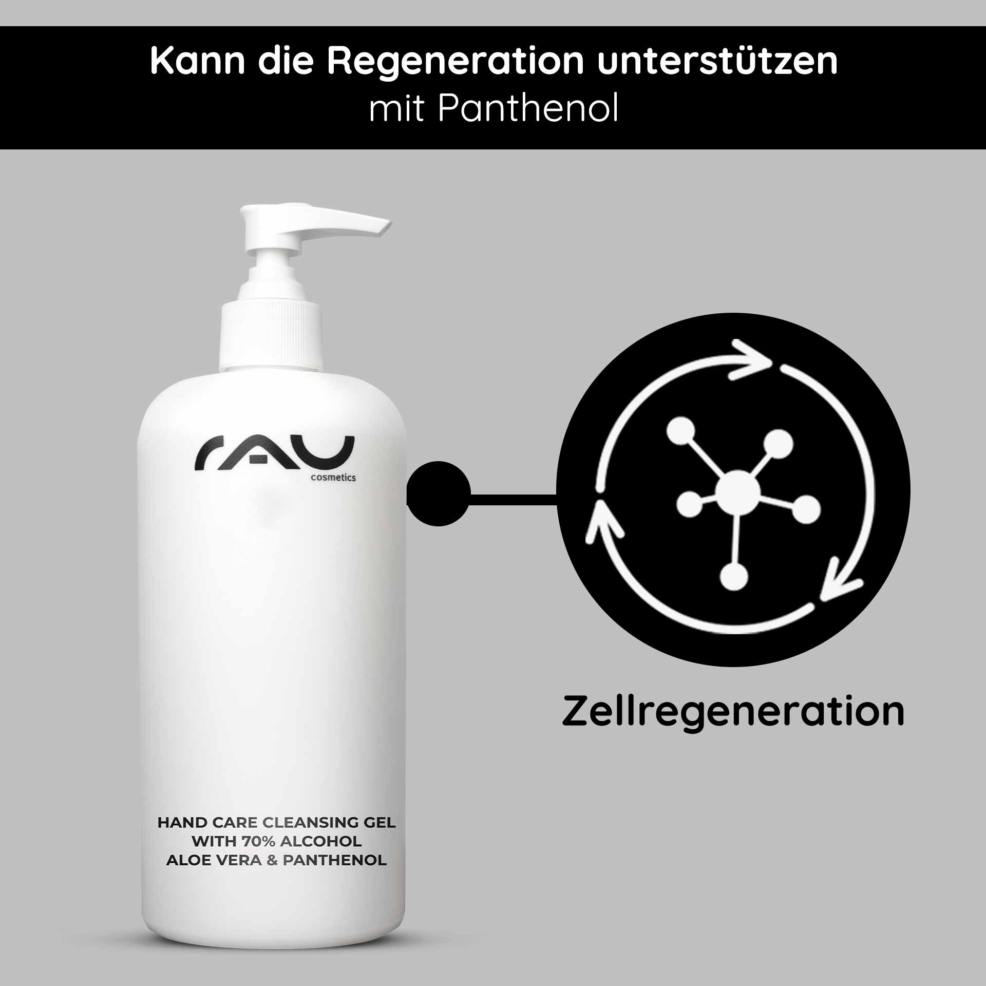 Rau Cosmetics Hand Care Cleansing Gel 500 ml Desinfektion & Pflege Super Rabatt
