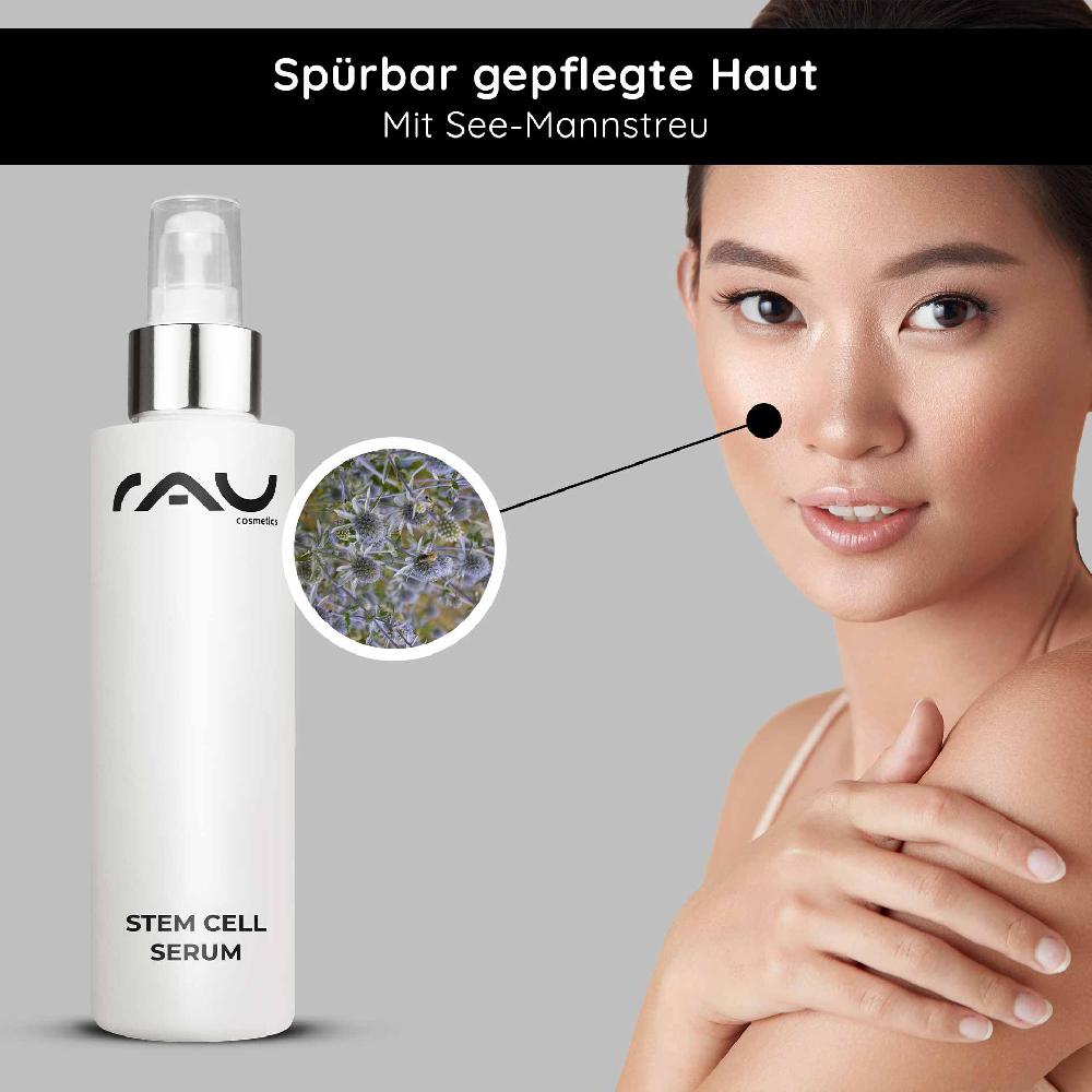 Rau Cosmetics Stem Cell Serum 100 ml Anti-Aging Stammzellen Serum für reife & trockene Haut Riesige Rabatte