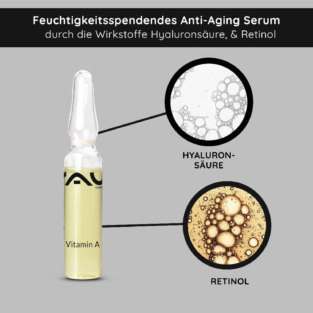 Rau Cosmetics Vitamin A Ampullen 10x2 ml für reife & unreine Haut Kostenloser Versand international